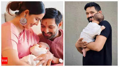 Sheetal Thakur drops adorable photo of Vikrant Massey and son Vardaan as they celebrate first Father's Day