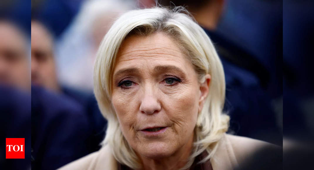 Marine Le Pen: Ready to work alongside Macron – Times of India