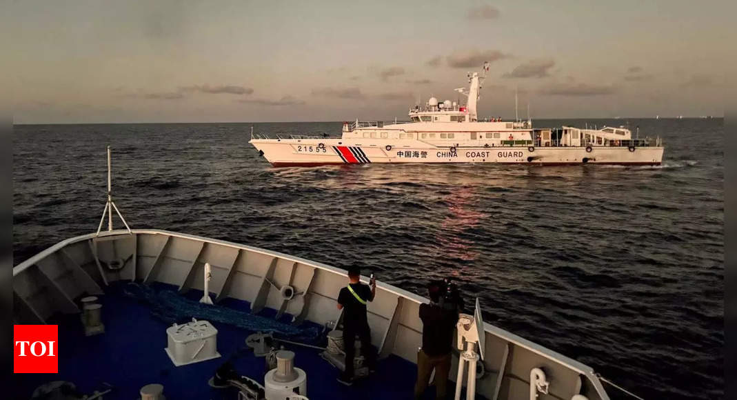 Philippine ship, Chinese vessel collide in disputed South China Sea: Chinese coast guard – Times of India