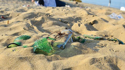 Broken glass pieces cut deep into Goa's beach experience