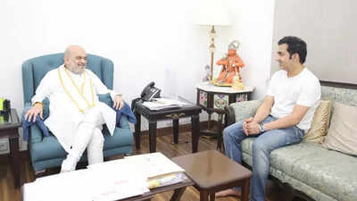 Gautam Gambhir meets Home Minister Amit Shah