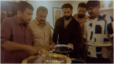 Unni Mukundan and 'Marco' team celebrate Eid ul-Adha on set with biryani