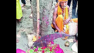 Missing piece of trishul back in Gumla temple ‘after a century’