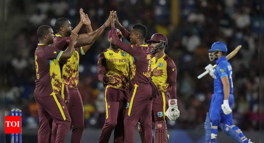 WI vs AFG Live Score, T20 World Cup 2024: Afghanistan captain Rashid Khan wins toss, opts to field against West Indies in St Lucia  - The Times of India