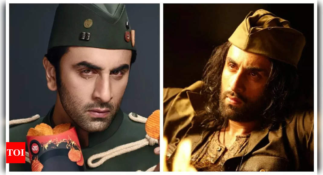 Ranbir Kapoor channels his inner ‘Rockstar’ in unreleased pic from ad shoot | – Times of India