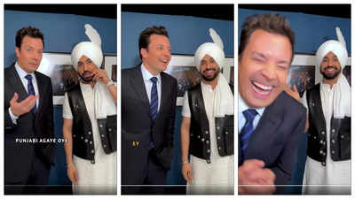 Diljit Dosanjh shares clip of backstage antics with Jimmy Fallon ahead of 'The Tonight Show' appearance; Priyanka Chopra reacts - WATCH