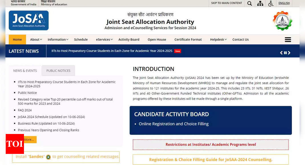 JoSAA 2024 Second Mock Seat Allotment Results Released: Check Now at josaa.nic.in