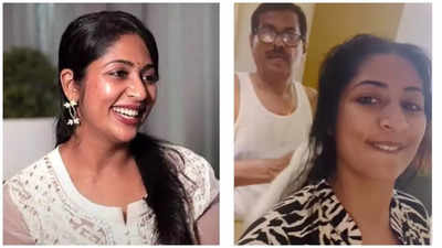 Navya Nair's heartwarming father-daughter moment after dance ...