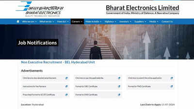 Bharat Electronics Recruitment 2024: Apply online for 32 EAT, Technician and JA Posts on bel-india.in