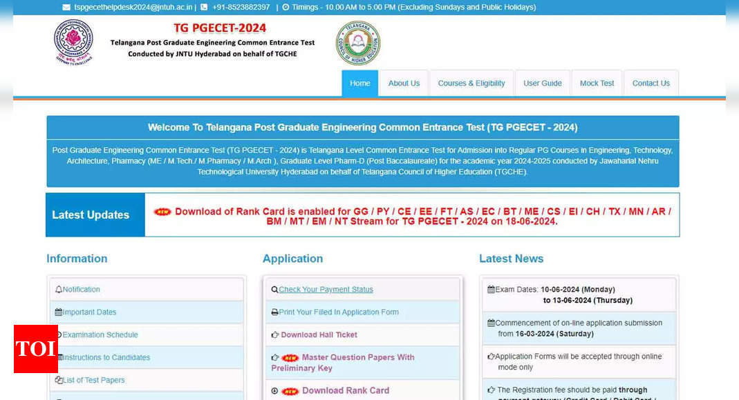 TS PGECET 2024 Results Released at pgecet.tsche.ac.in: Download Scorecard & Apply for Counselling