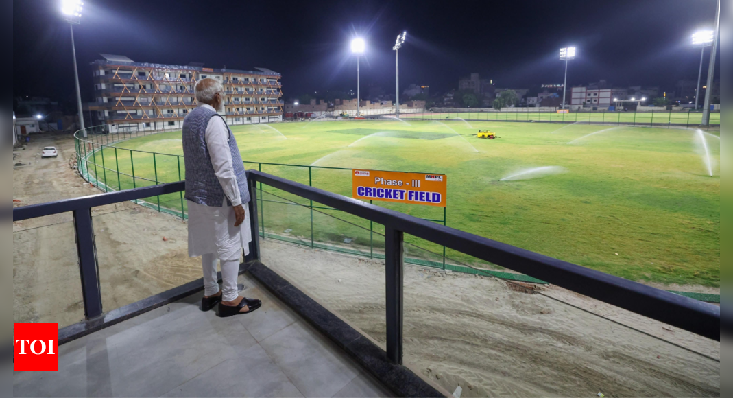 PM Modi reviews work in surprise visit to Varanasi stadium