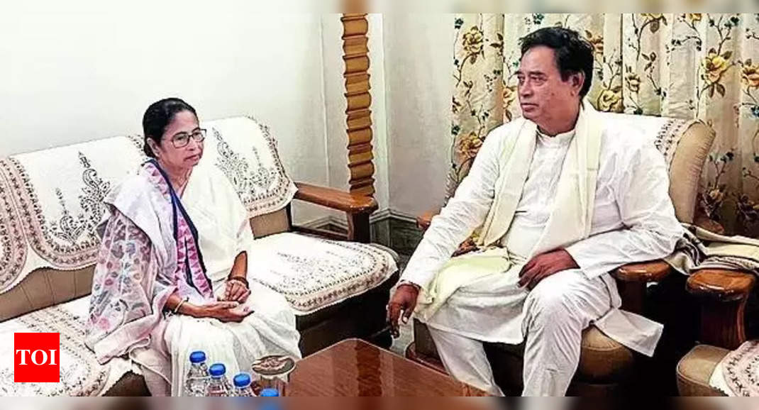 West Bengal CM Mamata calls on BJP RS MP at his Cooch Behar home – Times of India