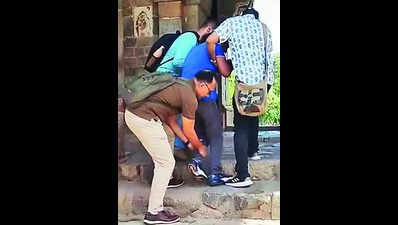 Viral video: Social media uproar over Isa Khan Tomb's barriers for disabled