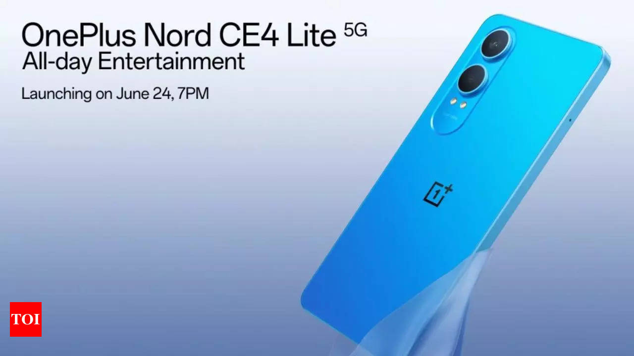 OnePlus Nord CE 4 Lite 5G to launch in India on June 24: Here's what the  smartphone will offer - Times of India