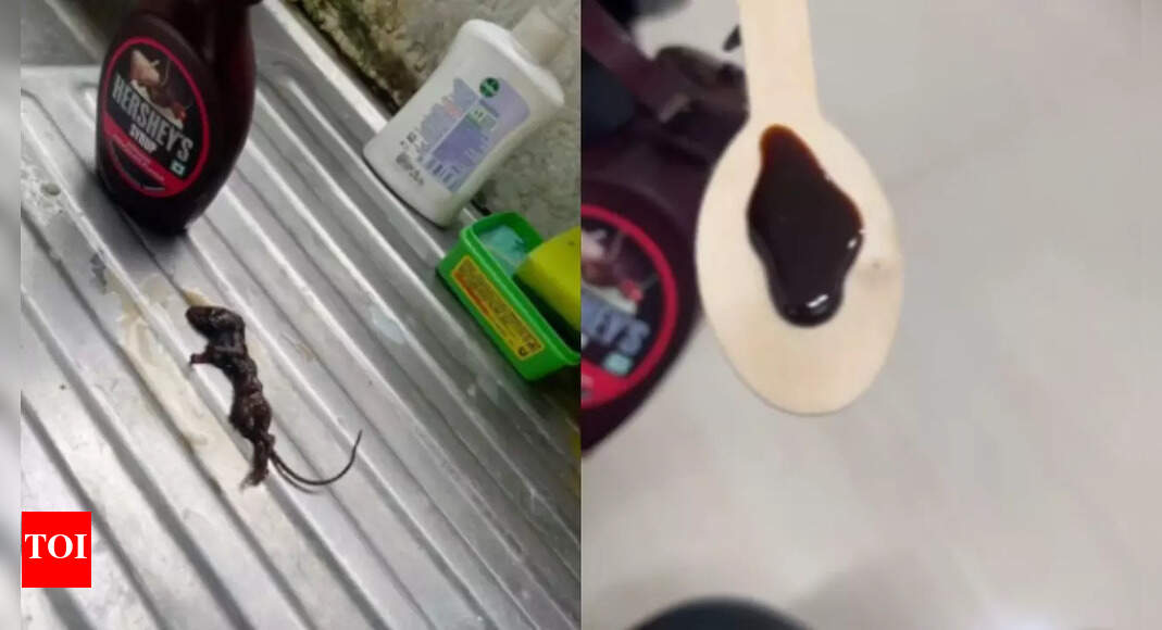 Dead mouse found inside chocolate syrup bottle ordered online | Delhi ...