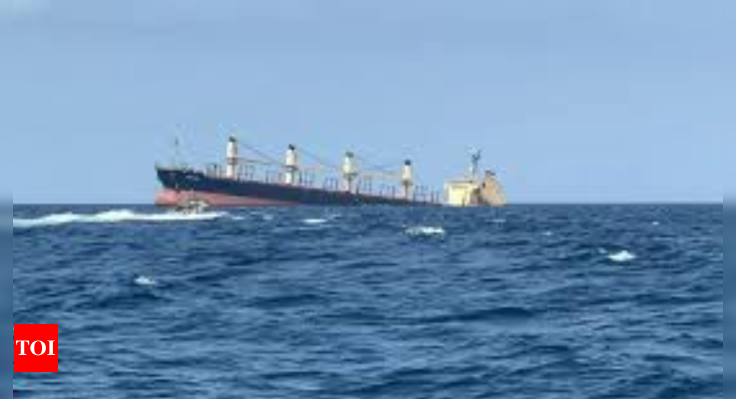 Merchant ship sinks in red sea after fatal attack by Yemen's Houthi rebels – Times of India