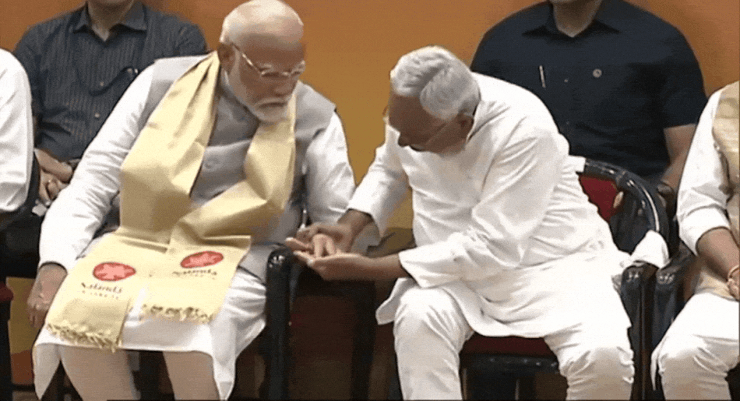 Watch: When Nitish Kumar took PM Modi by surprise during Nalanda university inauguration | India News
