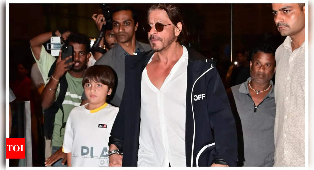 Shah Rukh Khan jets out to London with son AbRam Khan ahead of ‘King’ shoot – WATCH |