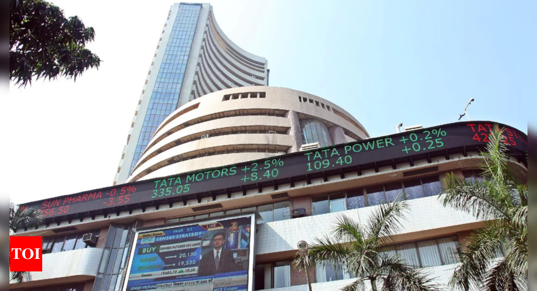 Stock market today: Sensex trade flat in opening session after hitting record high, Nifty above 23,550 – Times of India