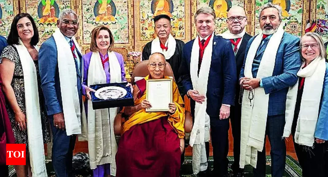 Nancy Pelosi bats for Free Tibet in Dharamshala
