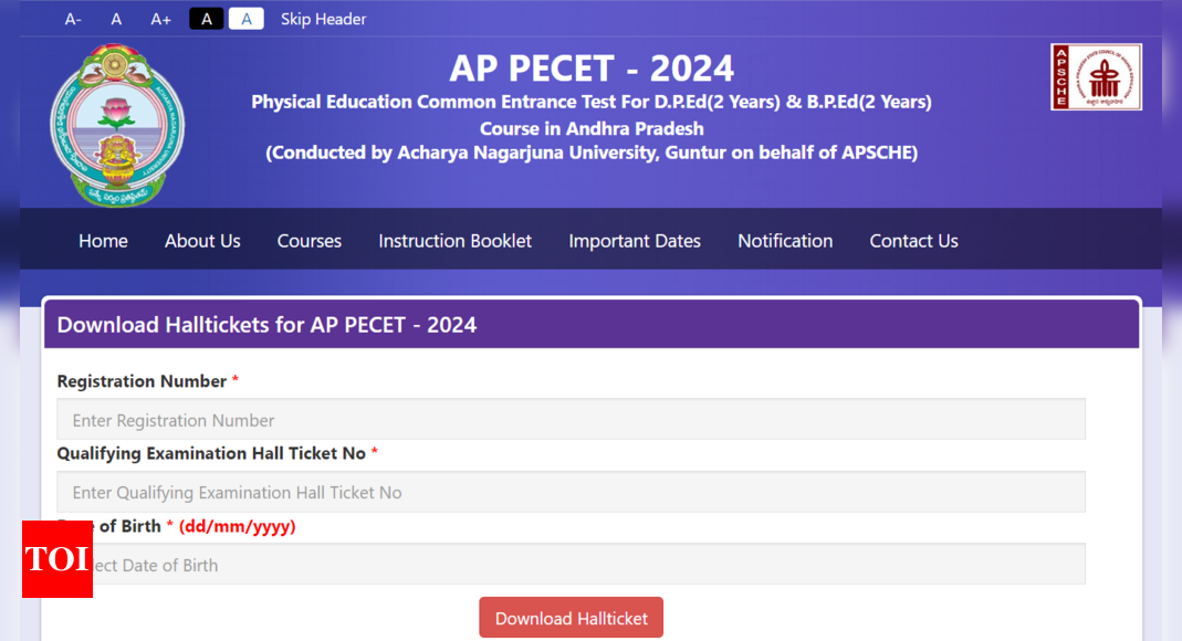 AP PECET 2024 Hall Ticket released at cets.apsche.ap.gov.in, direct link to download here