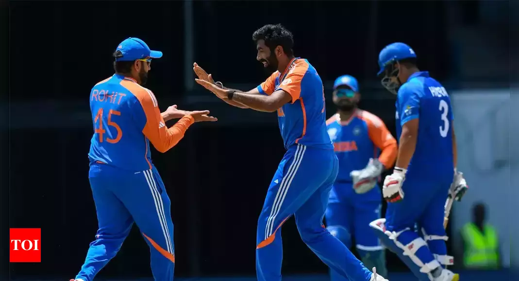 T20 World Cup: Suryakumar Yadav, Jasprit Bumrah sizzle as India thrash Afghanistan by 47 runs in Super 8 game | Cricket News – Times of India