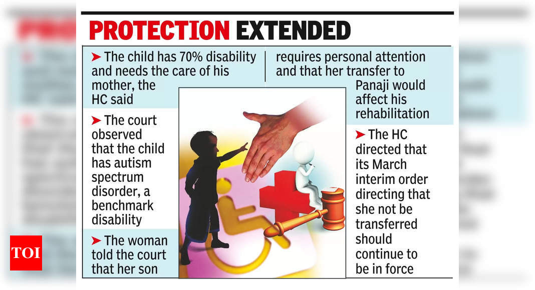 HC: Hold off transfer of disabled child’s mother | Goa News - Times of ...