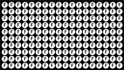 Optical Illusion: Only those with sharp vision can find 'E' in this image