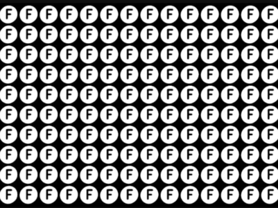 Optical Illusion: Only those with sharp vision can find 'E' in this image