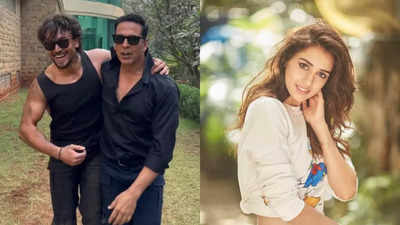 Akshay Kumar and Tiger Shroff team up for a volleyball match; Disha Patani joins the duo