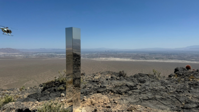 Monolith removed from mountains in Las Vegas but origin still a mystery