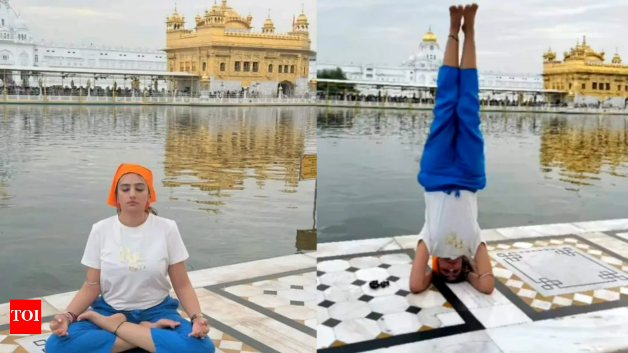 Complaint filed against fashion designer for performing yoga at Golden  Temple - The Times of India