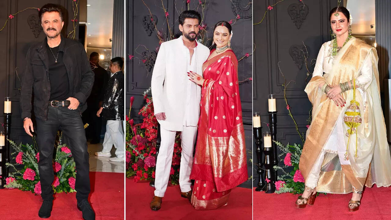 Sonakshi Sinha and Zaheer Iqbal Wedding: Celebrities Grace the Newlyweds’ Reception