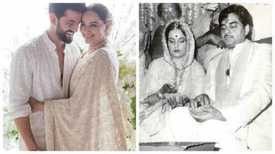 Sonakshi Sinha wears mother Poonam Sinha's saree and jewellery for her wedding to Zaheer Iqbal: Reports