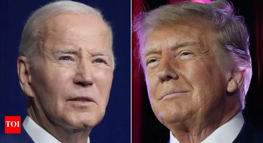 Trump and Biden do battle in first US presidential debate - Times of India