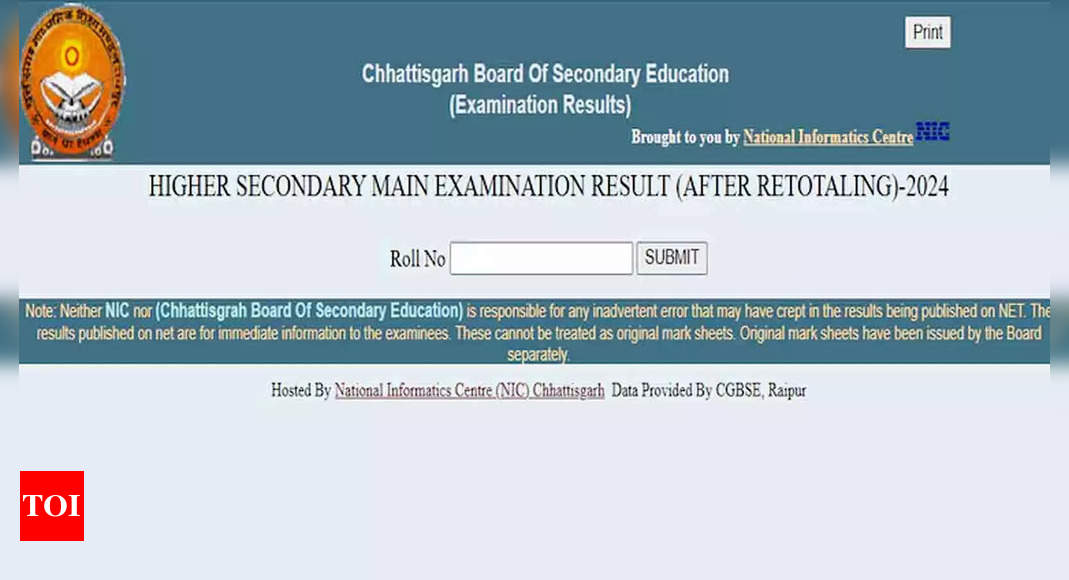 CGBSE Class 12 Revaluation Results for 2024 Out: Check Direct Link Here