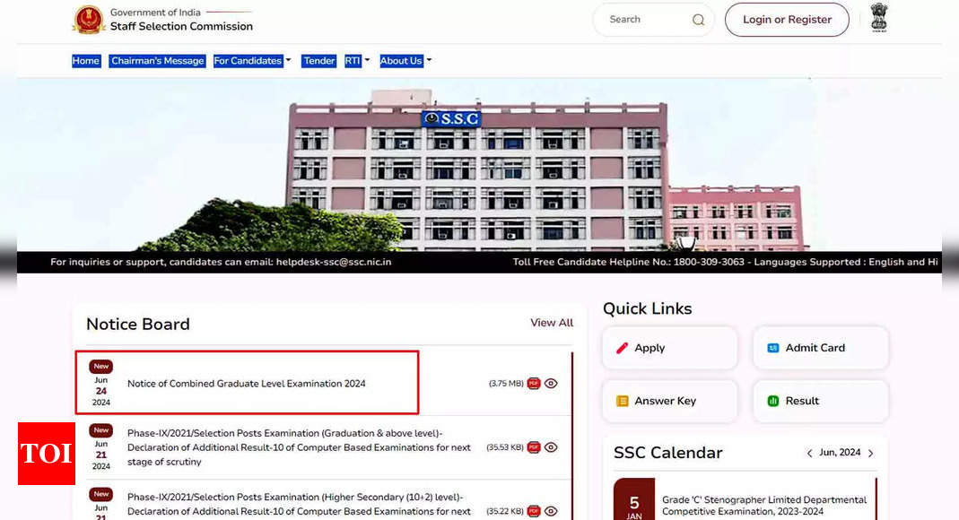 SSC CGL Recruitment 2024: Application window open for 17,727 vacancies, direct link to register