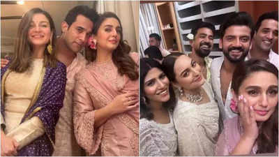 Huma Qureshi spotted twinning with her rumoured boyfriend Rachit Singh at Sonakshi Sinha and Zaheer Iqbal's wedding celebrations