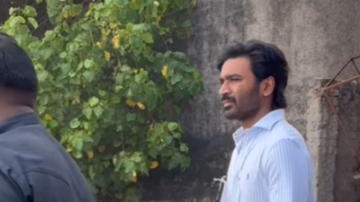 After Nagarjuna, Dhanush's bodyguard pushes away public at Mumbai Juhu beach, see video