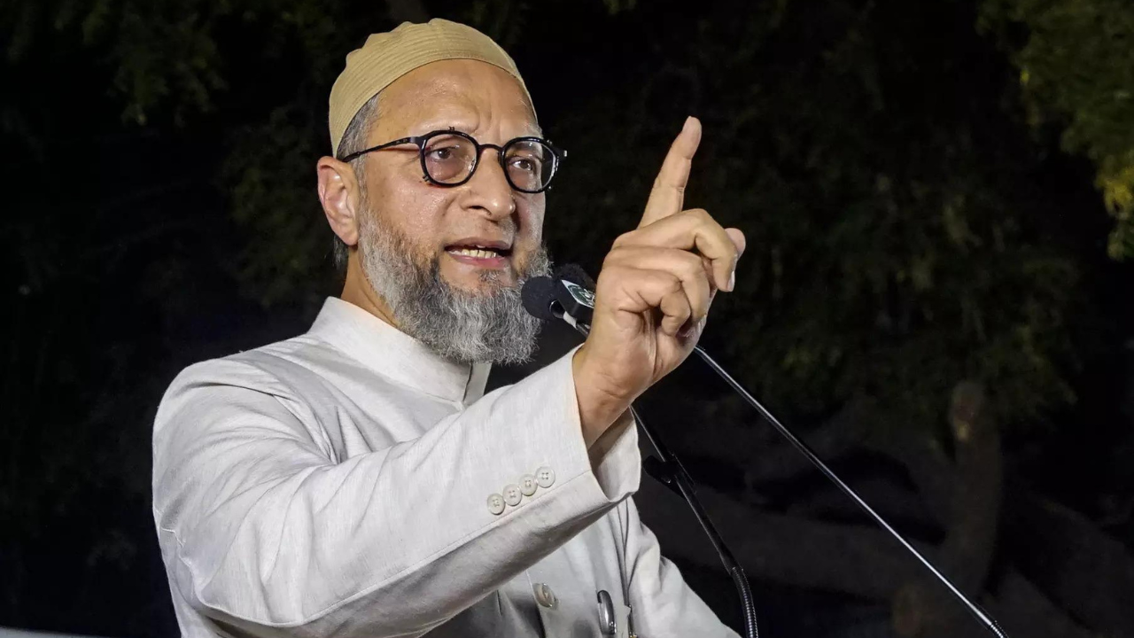 Grounds for disqualification from Lok Sabha': BJP on Owaisi's Palestine  chant | India News - Times of India