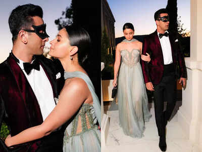 Alia Bhatt And Ranbir Kapoor Channel 'bridgerton' Elegance At Ambani 