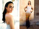 Preity Zinta wears a breathtaking ombre gown in Paris