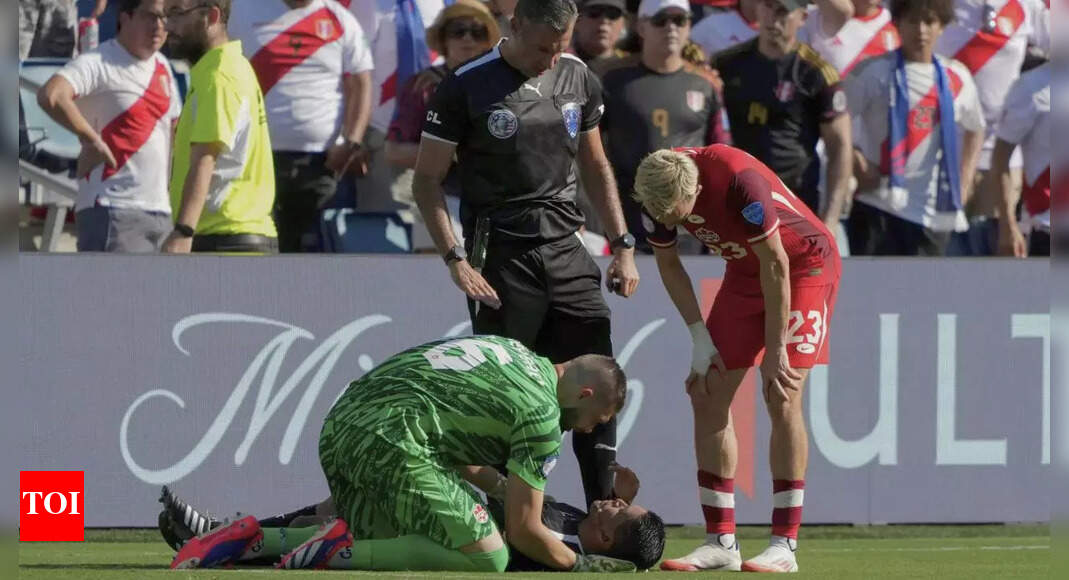 Watch: Assistant referee faints in Peru vs Canada Copa America game ...