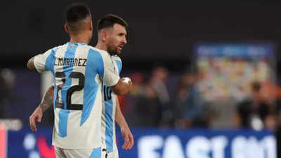 Lionel Messi hits the post; Lautaro Martinez's goal sends Argentina to Copa America quarter-finals