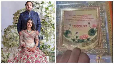 You just can't miss Anant Ambani-Radhika Merchant's exquisite silver-themed invitation card - See VIRAL photos