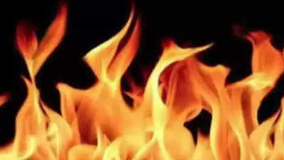 Moving car goes up in flames in Varanasi, close shave for 3