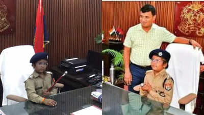 9-year-old, Ranveer Bharti, suffering from brain tumor becomes IPS officer for a day in Varanasi