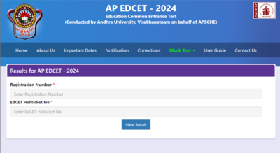 AP EdCET 2024 results declared, here's the direct link to download scorecards
