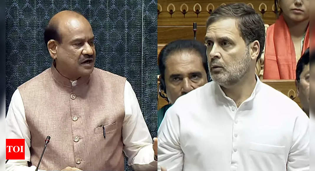 'Reference to Emergency clearly political,' Rahul tells Speaker Om Birla in first meeting as leader of opposition | India News – Times of India
