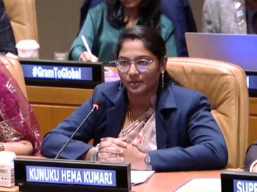 WomenInSpotlight: 30-Year-Old Sarpanch from Andhra Pradesh represents India at the UN